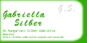 gabriella silber business card